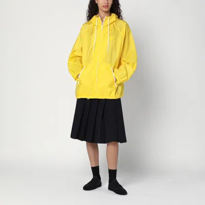 Prada Yellow Raincoat In Lightweight Re-nylon In Multi
