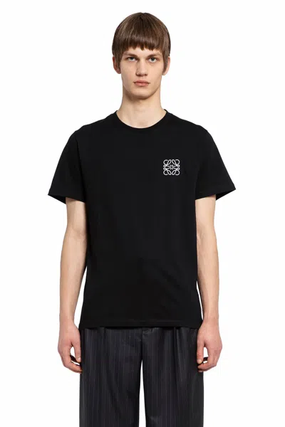 Loewe Logo Anagram Cotton Jersey T-shirt In Black