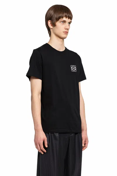 Loewe Logo Anagram Cotton Jersey T-shirt In Black
