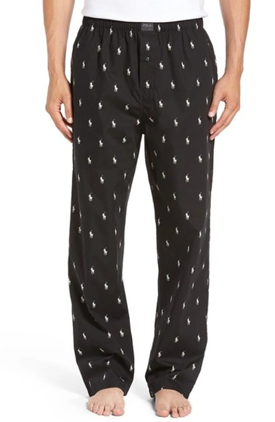 Polo Ralph Lauren Polo Pony-print Pajama Trousers In Navy / Nevis Aopp