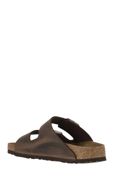 Birkenstock Arizona - Leather Slipper In Brown