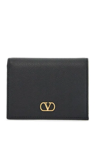Valentino Vlogo Bi-fold Wallet In Black