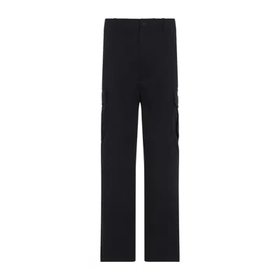 Moncler Cotton Trousers Cargo Pockets In Black