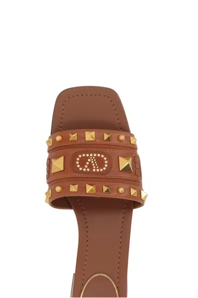 Valentino Garavani Slippers In Brown