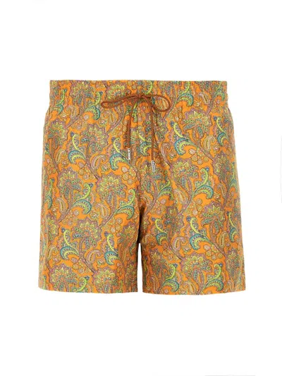 Etro Boxer Swimsuit In Red
