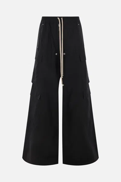 Rick Owens Drkshdw Drkshdw By Rick Owens Relaxed Fit Wide Leg Pants In Black