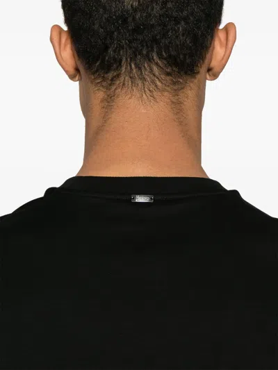 Herno Short Sleeve Crew Neck T-shirt In Black