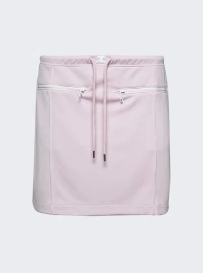 Courrèges Tracksuit Interlock Mini Skirt In Pink