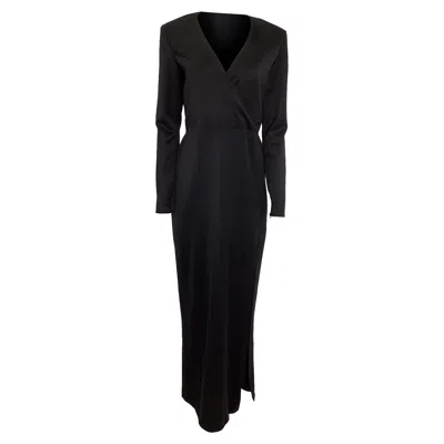 The Row Pre Fall 2011 Maxi Dress With Slit In Black Polyester In Black