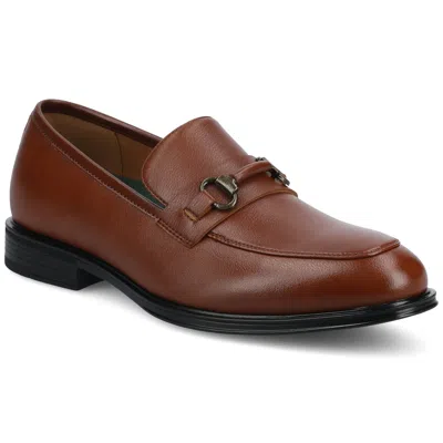 Vance Co. Vance Anthony Slip-on Bit Loafer Dress Shoe In Brown
