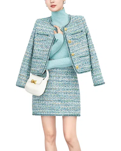 Wlzd Blazer & Skirt Set In Blue