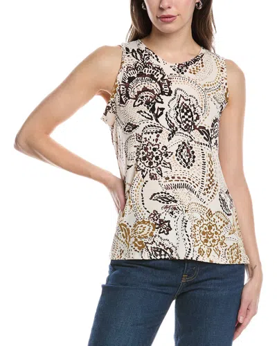 Shop Vince Camuto Tank In Beige