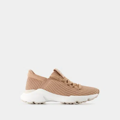 Tod's Knitted Mesh Upper Sneakers In Brown