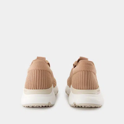 Tod's Knitted Mesh Upper Sneakers In Brown
