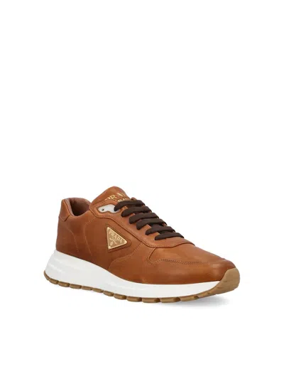 Prada Prax 01 Sneakers In Brown