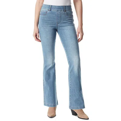 Gloria Vanderbilt Petite Shape Effect Flare Tummy-control Jeans In Multi