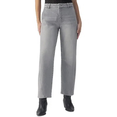 Sanctuary Clothing Womens Stretch Denim Straight Leg Jeans In Grey