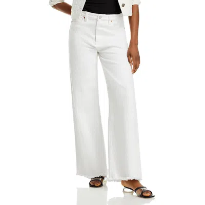 Blanknyc Womens High-rise Raw Hem Wide Leg Jeans In Multi