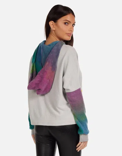 Lauren Moshi Michelle X Lucky Clover In Heather Grey/ Hawaiian Sunset