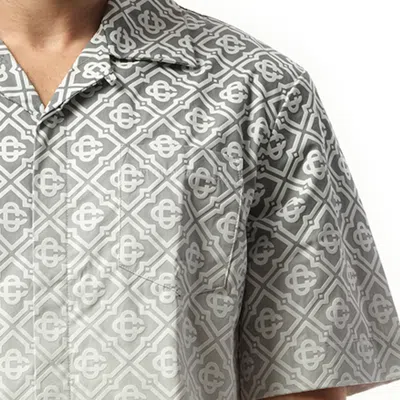 Casablanca Monogram Gradient Short-sleeved Shirt In Grey