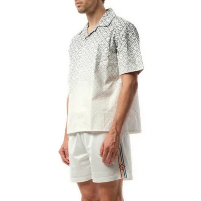 Casablanca Monogram Gradient Short-sleeved Shirt In Grey