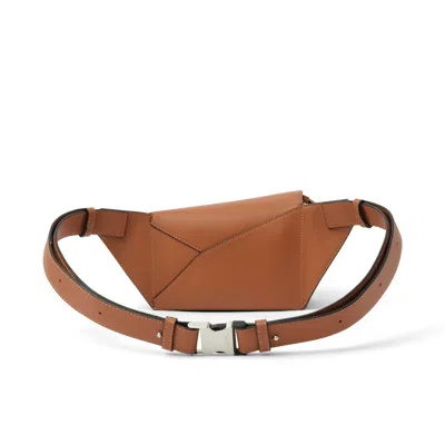 Loewe Men's Puzzle Edge Mini Bumbag In Tan
