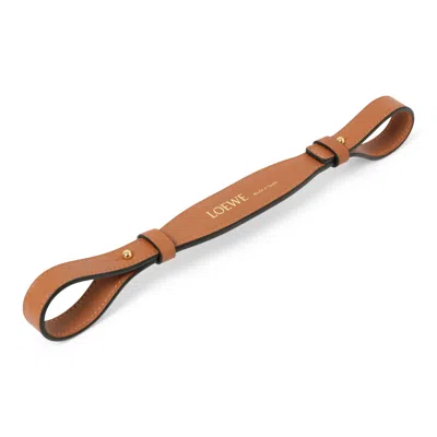 Loewe Women's Branded Short Strap In Tan
