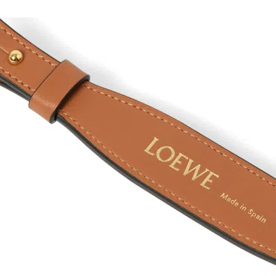 Loewe Women's Branded Short Strap In Tan