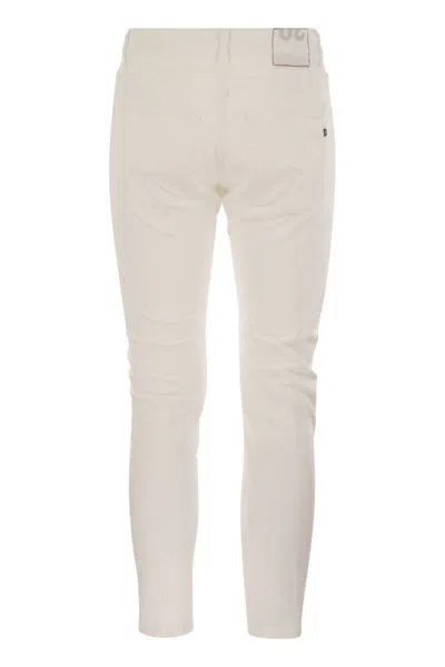 Dondup Beige Cotton Jeans & Pant In White