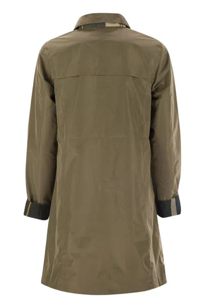 Barbour Babbity Waterproof And Reversible Jacket In Green