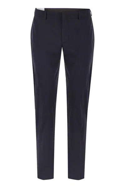 Shop Pt Torino 'epsilon' Trousers In Technical Fabric In Navy