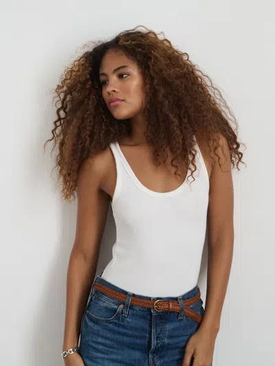 Alex Mill 365 Ribbed Tank In Sea Salt
