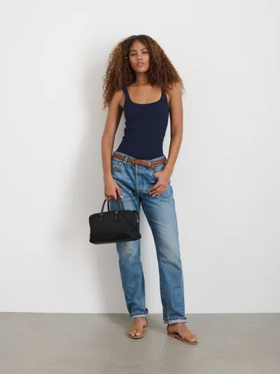 Alex Mill 365 Ribbed Tank In Dark Navy