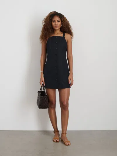 Alex Mill Alexis Dress In Cotton Linen In Black