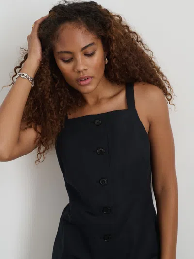 Alex Mill Alexis Dress In Cotton Linen In Black