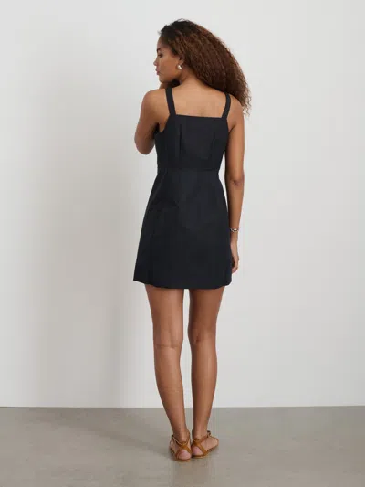 Alex Mill Alexis Dress In Cotton Linen In Black