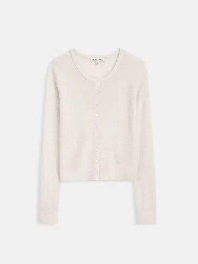 Alex Mill Ava Cardigan In Extrafine Merino Wool In Cream
