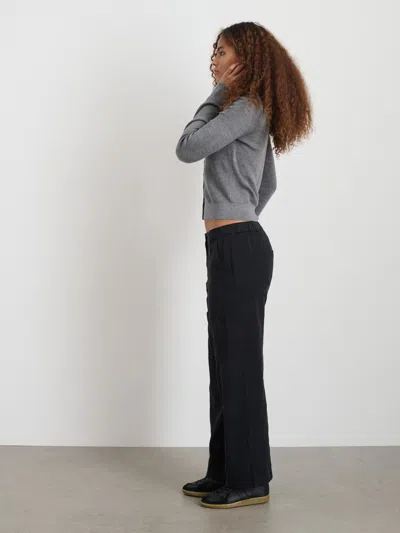 Alex Mill Ava Cardigan In Extrafine Merino Wool In Medium Heather Grey