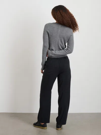 Alex Mill Ava Cardigan In Extrafine Merino Wool In Medium Heather Grey