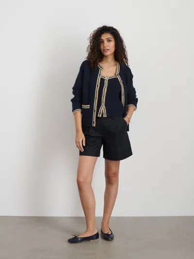 Alex Mill Emmy Sweater In Cotton In Dark Navy