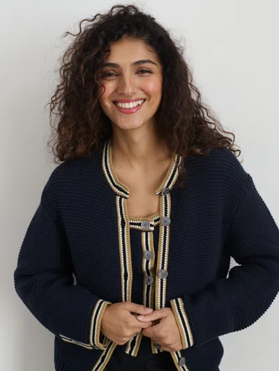 Alex Mill Emmy Sweater In Cotton In Dark Navy