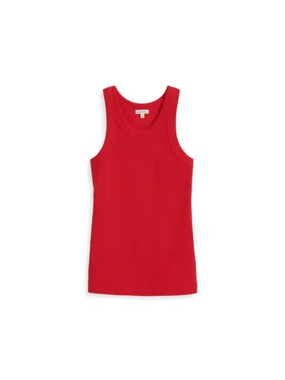 Alex Mill Everyday Rib Tank In Berry Red