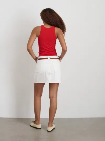 Alex Mill Everyday Rib Tank In Berry Red