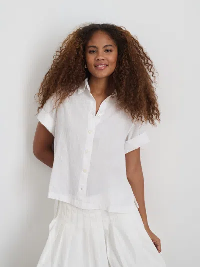 Alex Mill Maddie Shirt In Linen In White