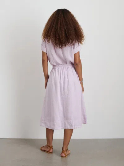 Alex Mill Maddie Skirt In Linen In Thistle