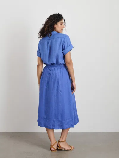Alex Mill Standard Skirt In Paper Poplin In Ultramarine