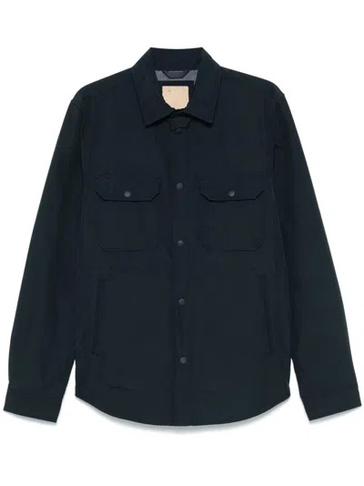 Woolrich Overshirt In Light Ramar In Blue
