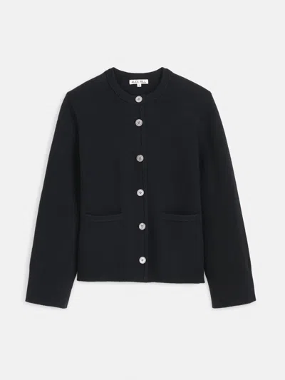 Alex Mill Provence Sweater Jacket In Cotton Cashmere In Black