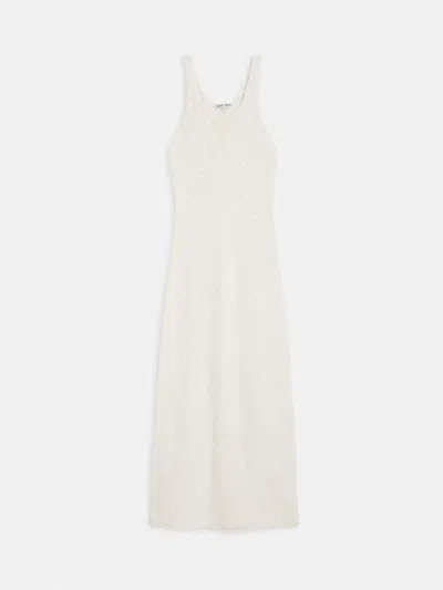 Alex Mill Serena Dress In Cotton Boucle In Ivory