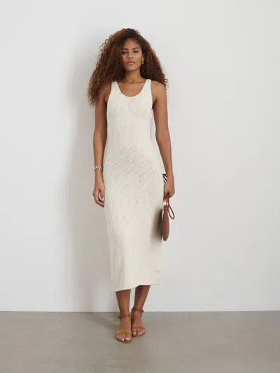 Alex Mill Serena Dress In Cotton Boucle In Ivory